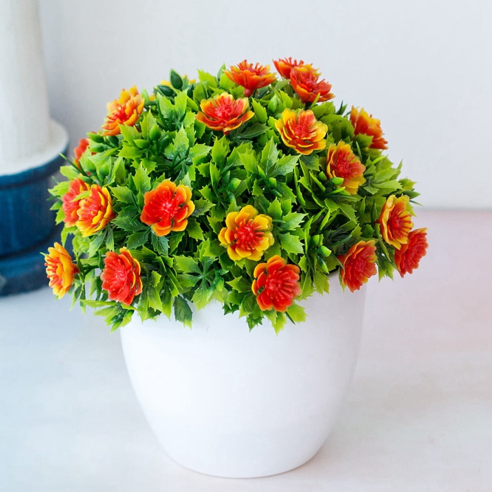 Buy Gvnd Mini Artificial Flower Pot Car Indoor Ornaments Office Car  Decoration Fake Simulative Plants Auspicious Fruit Ceramic Flower Pot (Car Flower  Pot with Fragrance 10gm) Online at Low Prices in India 