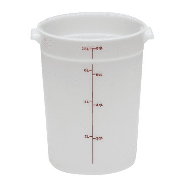 Cambro RFS8148 White Round Container 8 Qt