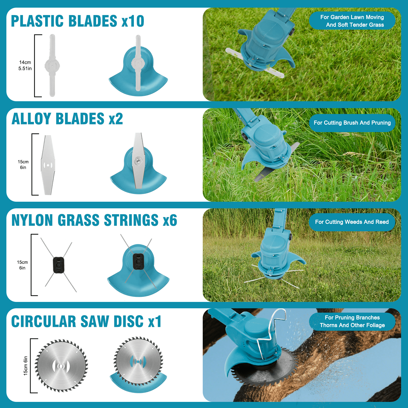 2600mAh Electric Weed Trimmer Cordless-3-in-1 Grass Trimmer & Edger, Rechargeable Weed Wacker for Patio, Lawn, and Yard Maintenance (24V Power)