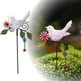 LuoYinDa Desk Objects Birds Metal Decorative Garden Stakes 14.2 Inch