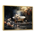 thumbnail image 2 of Designart "Gold Made Bathtub VII" Bath & Laundry Floater Framed Canvas Art Print, 2 of 7