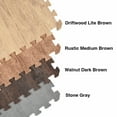 thumbnail image 4 of Greatmats Foam Tiles Wood Grain 7/16 Inch x 2x2 Ft. Walnut Dark Brown Case of 15, 4 of 8