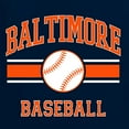 thumbnail image 6 of Wild Bobby City of Baltimore Baseball Fantasy Fan Sports Men's T-Shirt, Navy, X-Large, 6 of 6