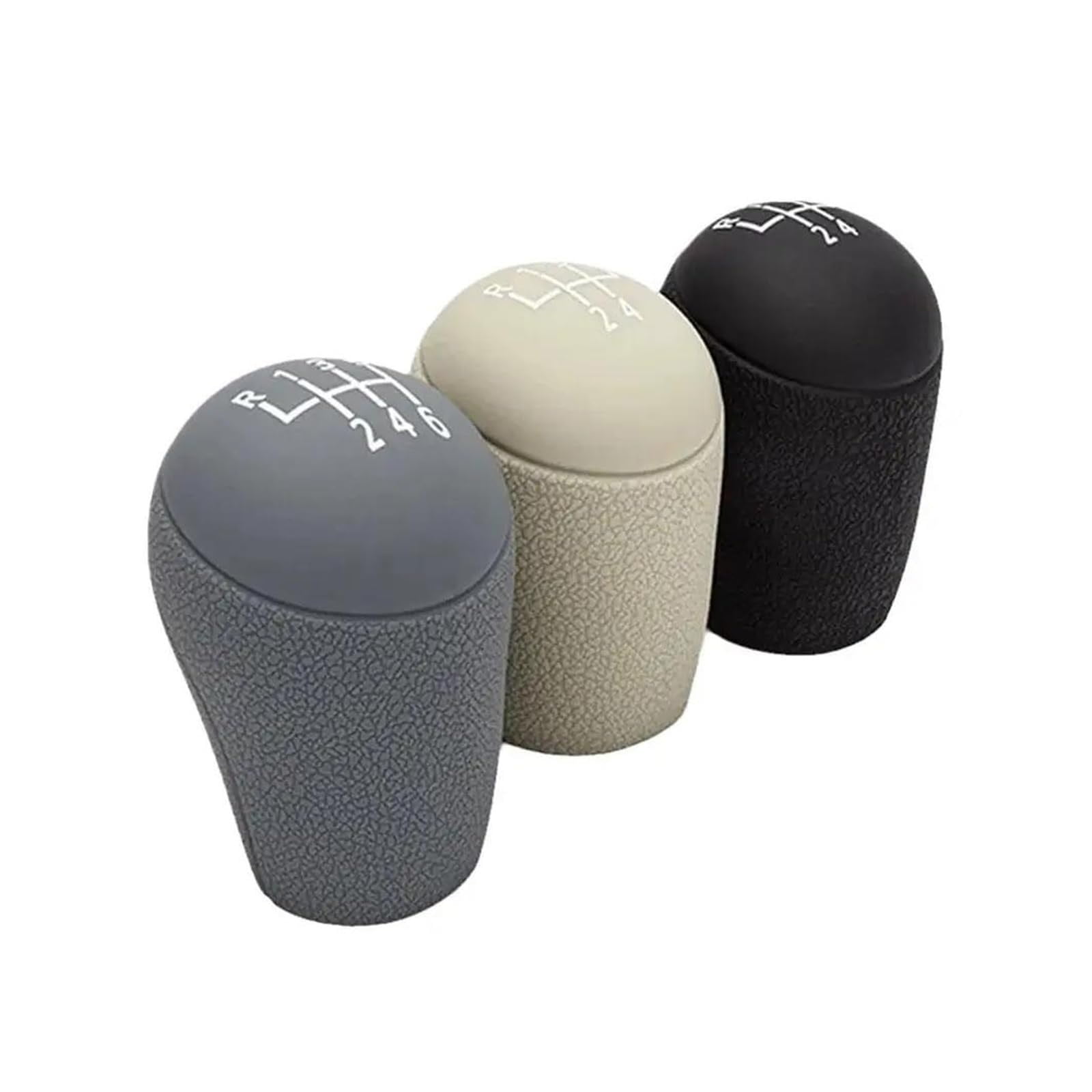 MPXBM For Golf For Jetta Car Manual Auto Silicone Gear Shift Knobs Bump Slip Cover Shifter Lever Protector Knob(Black,6 Speed)