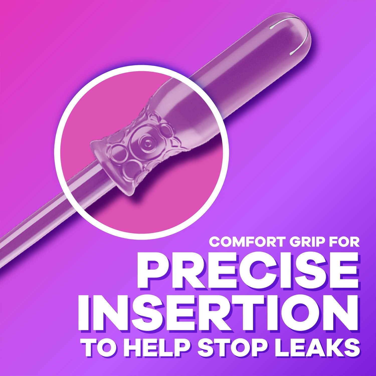 Tampons Tampax Radiant, avec tresse anti-fuites LeakGuard, degré d’absorption régulier, non parfumés, 14 tampons 14CT