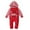 Red, variant on uikmnh Long Sleeve Romper My First Valentine's Day Baby Hooded Romper and Striped Jumpsuit Outfit for Boys and Girls Size:0-3 Months