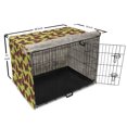 thumbnail image 6 of Butterfly Dog Crate Cover, Continuous Dotted Ornamental Moths on Irregular Spots, Easy to Use Pet Kennel Cover Small Dogs Puppies Kittens, 7 Sizes, Apple Green Vermilion, by Ambesonne, 6 of 6