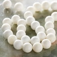 thumbnail image 2 of Bead Landing White Shell Round Beads, 8mm, 12 Pack, 2 of 3