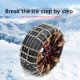 thumbnail image 2 of Cadena de acero para neumáticos de coche, cadena de tracción de neumáticos para nieve, hielo, carretera, herramientas para vehículos de invierno Tmvgtek Accesorios para autos y motos, 2 of 9