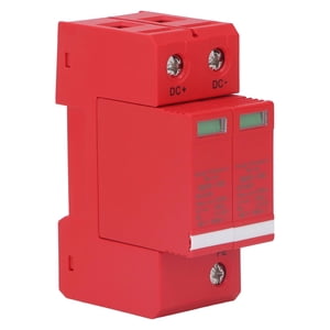 Dual-Pole 100KA Protecteur de surpression pour panneaux électriques - DC1000V Arresteur de foudre avec réponse rapide & PC Boîtiers ignifuges"