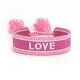 thumbnail image 1 of Sonducket Pulseras de amistad tejidas a mano con detalle de bordado de precisión con personaje bordado Ropa, zapatos y accesorios Miscelánea Amor rosa brillante, 1 of 6