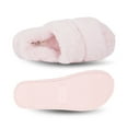 thumbnail image 6 of Jessica Simpson Womens Plush Faux Fur Fuzzy Slide on Open Toe With Elastic Backstrap, 6 of 9