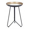 thumbnail image 3 of Mesa Lateral Kessa Muebles Foley Oro Negro, 3 of 5