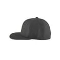 thumbnail image 3 of Top Headwear Plain Flat Bill Fitted Hat, Charcoal 7 1/2, 3 of 4