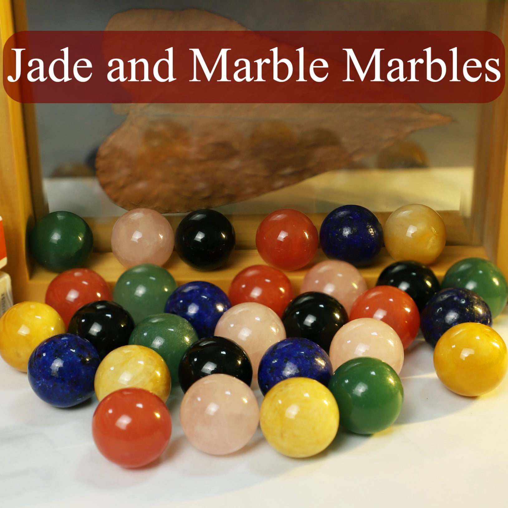 Grhonio20 in Large Original Marble Game 24 Natural Marbles Wahoo Board Game Double Sided Painted Wooden Fast Track Board Game for 6 and 4Players 6Colors 24 Marbles 6 Dice for Family Friends and Party