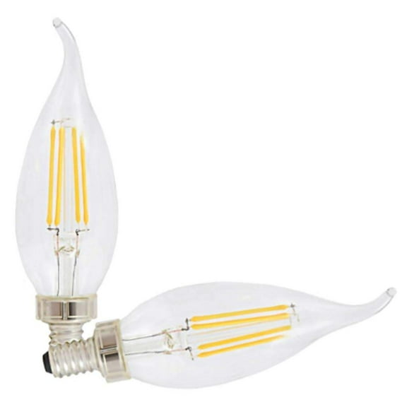 Sylvania 41325 - LED6.5B13CBENTDIM927CL13YTLRP2 Decorative Chandelier Antique Filament LED Light Bulb