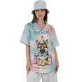 thumbnail image 4 of Happy Birthday Cute Puppy German Shepherd with Cake Gifts Party Hat Hawaiian Shirt Breathable Summer Unisex Merch Alsatian Dog Lover Gifts - 00029, 4 of 6