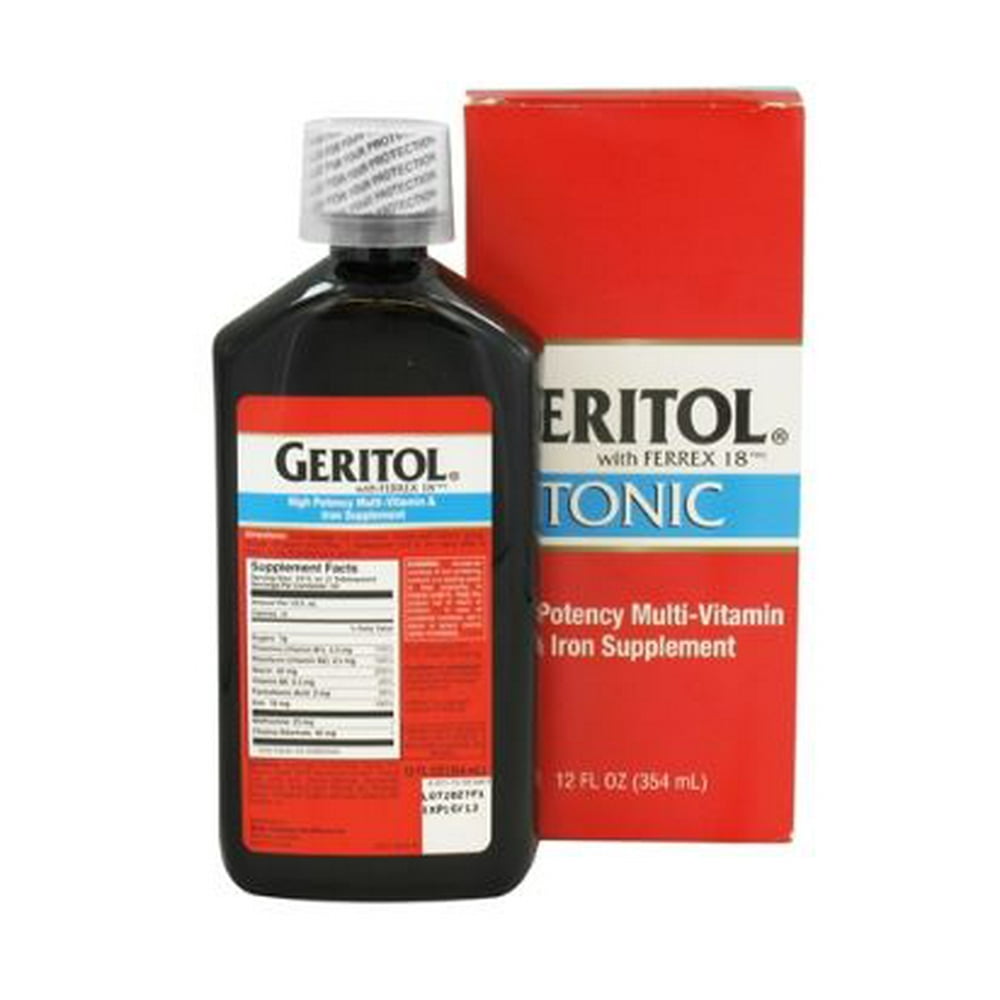 Multivitamin Supplement Geritol High potency multivitamin and iron