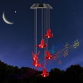 thumbnail image 1 of Solar Wind Chimes Lights LED Birds Color Changing Hanging Lamp Garden Home Decor, 1 of 12