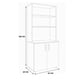 thumbnail image 3 of Mueble Alacena de Cocina Ginebra – 2 Puertas de Cierre Lento y 3 Estantes Abiertos, Melamina de Alta Resistencia, 3 of 6