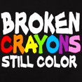 thumbnail image 3 of CafePress - BROKEN CRAYONS STILL COLOR T Shirt - Women's Traditional Fit Dark T-Shirt, 3 of 4