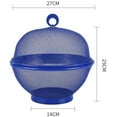 thumbnail image 4 of Mesh Fruit Basket with Lid,Fruit Fly Basket with Lid, Large Capacity, Storage (White), 4 of 6