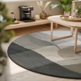 thumbnail image 3 of Round Rugs 3Ft, Mountain Round Area Rug Washable Indoor Throw Carpet, Vintage Abstract Nature Landscape Simple Boho Small Non Slip Circle Rug for Bedroom Living Room Home Decor Aesthetic, 3 of 8