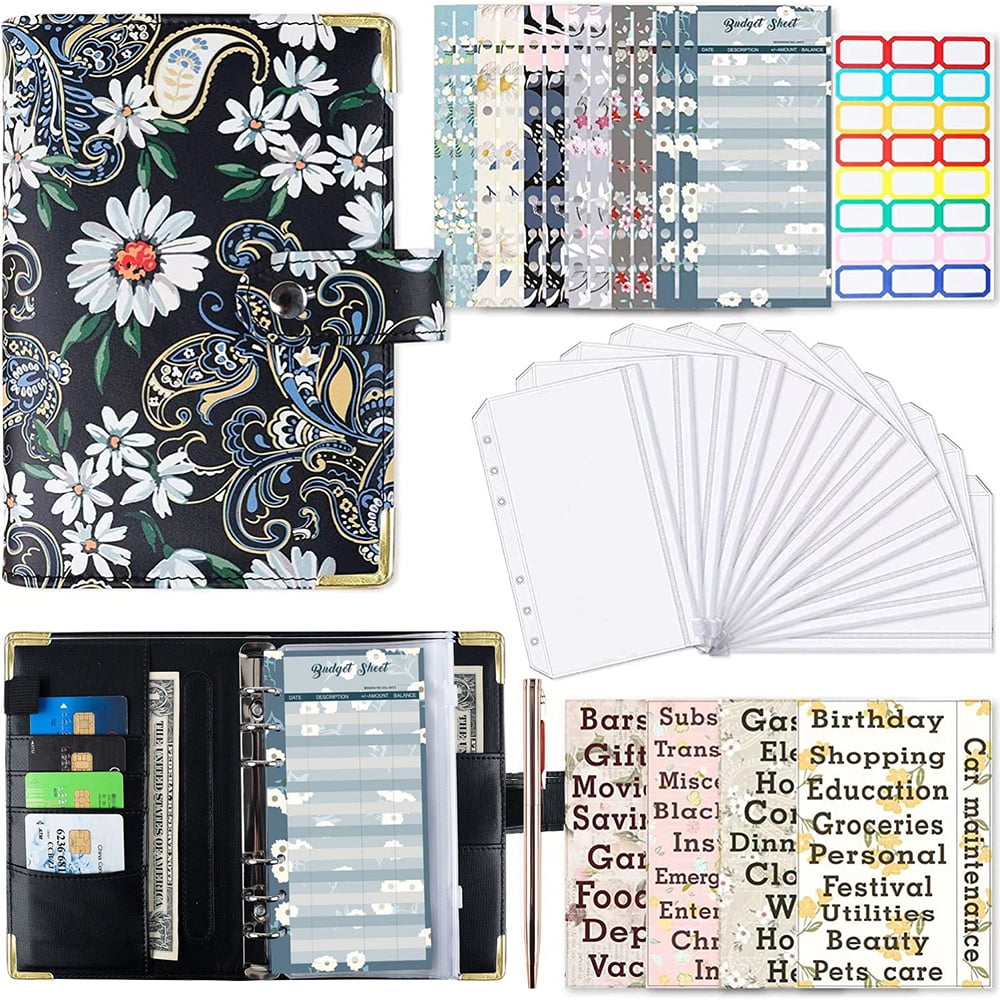 A6 Budget Binder, GIUGT Money Organizer for Cash, Cash Envelopes for