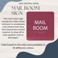 thumbnail image 6 of ADA CENTRAL SIGNS - 6" X6" Mail Room Sign - ADA Compliant Tactile Graphics Grade 2 Braille Text Acrylic Wall Signs - Mail Packages, Sorting Distribution, Postal Envelopes, Parcels Services Door Sign, 6 of 7