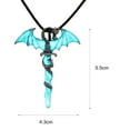 thumbnail image 5 of AYYUFE Vintage Glow In The Dark Cross Pendant Necklace Luminous Halloween, 5 of 8