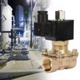thumbnail image 4 of Controlador de fluido Válvula solenoide eléctrica G3/4" DN20 SIN válvula electromagnética de latón(DC 24V), 4 of 8