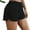 Black, variant on Women's Shorts Casual Plain Track Grey XS (2)