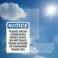 thumbnail image 5 of Please Break Cardboard Boxes Down OSHA Notice Vinyl Decal Label 5 Inch x 3.5 Inch - 10 Pack, 5 of 6