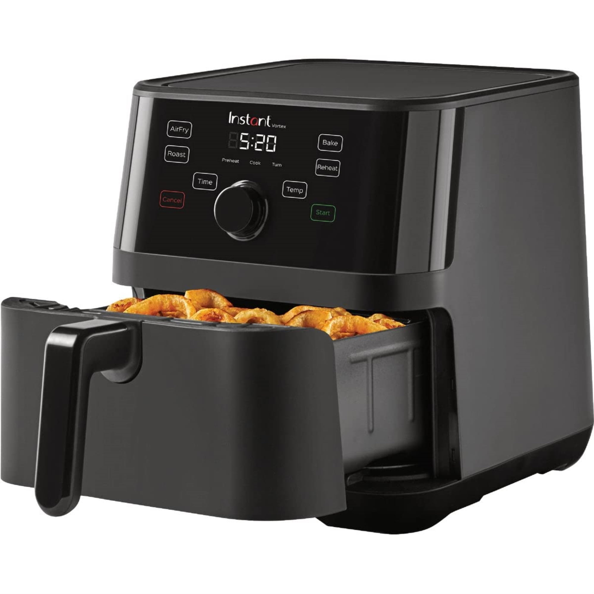 Instant Pot 5.7Qt VORTEX 4-in-1 Air Fryer, Crisps, Roasts, Reheats, Bakes with EvenCrisp Technology, Black