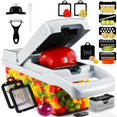 thumbnail image 1 of Professional Compact Vegetable Chopper, Veggie Chopper, Chopper Vegetable Cutter, Veggie Chopper with Container, Mandoline Slicer Dicer 9 Inserts, 1 of 7