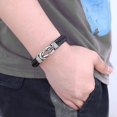 thumbnail image 2 of Lov you forever Pulsera de cuero trenzado para mi hijo y nieto, te amo para siempre, pulsera con nudo de cuero trenzado para hombre, 2 of 3