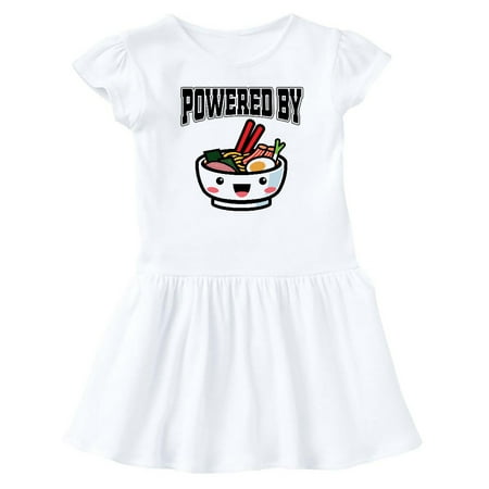 

Inktastic Powered By Ramen Cute Noodles Gift Baby Girl Dress