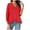 RD1, variant on iTNHFP Dress Shirts For Women European And Women'S Large V Neck Solid Color Irregular Loose Casual Fashion Women'S Long Sleeve T Shirt