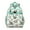 LightGreen Dinosaurs Floral, variant on LightPurple Dinosaurs Flowers Pattern Backpack for School,Cute School Bag,Schoolbag with Adjustable Shoulder Straps & Padded Back,15.25"x11.5"x5.25"