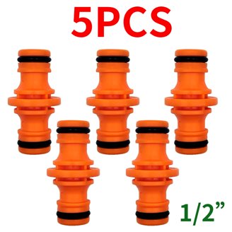 Flame King 18-Inch Stainless Steel Propane Pigtail Hose – 1/4” Male NPT Adapter, Type 1 ACME Nut, 200,000 BTU/hr, For RV Regulators, 2-Pack