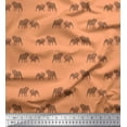 thumbnail image 1 of Soimoi Polyester Crepe Fabric Bull Dog Printed Fabric 1 Yard 52 Inch Wide, 1 of 3