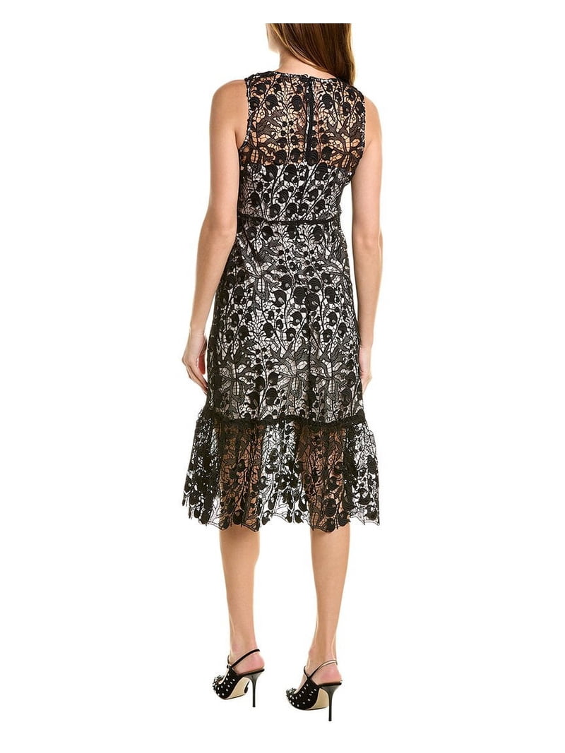 Elie Tahari womens Lace Midi Dress, 2, Black - Walmart.com