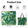 thumbnail image 2 of Tropical Leaves Waterproof Picnic Blanket with Foldable Zipper, Suitable for Outdoor Use, Suitable for Travel, Camping, Beaches, Parks, Grasslands, Picnic Blanket Accessories, 2 of 7