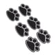 thumbnail image 4 of Parches bordados, 12 Uds. Parches para planchar, bonitos parches negros con forma de pata de cachorro, parches fáciles de planchar para ropa DIY, bolsos, zapatos, faldas, 4 of 5