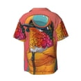 thumbnail image 4 of Goofa Hip Hummingbird In Jacket Printed Men's Casual Short-sleeved Shirt,Lightweight Breathable Button-down,Summer Casual men's top,Versatile Fashion shirt-Small, 4 of 7