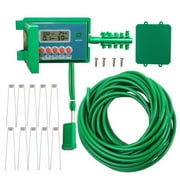 Garden Automatic Pump Drip Irrigation Watering System Sprinkler with Water Timer