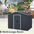 thumbnail image 6 of Yardi Yarda Outside Storage Shed with Lock Air Window, Shed with Durable Construction, Gray, 6 of 12