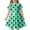 Mint Green, variant on Angala Children's Fashion Polka Dot Print Slim Short Sleeved Dress (4 13 Years) Beautiful Cute Cozy Girl's Dress 8-9 Years
