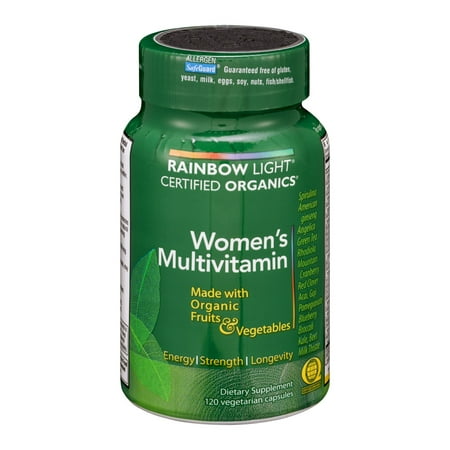Rainbow Light - Certified Women's Multivitamin, 120 Count, Made With Organic Whole
