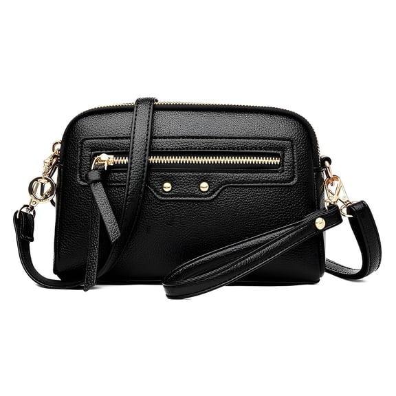 KXF Square PU Leather Shoulder Bag Women Chic Crossbody Bag Lady Handbag Trendy Satchel Purse Clutch